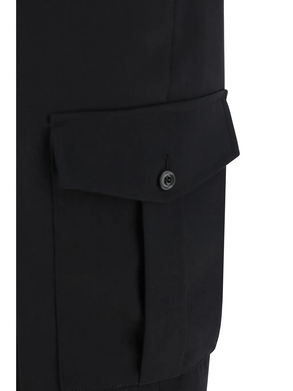 Belt-Looped Tapered-Leg Trousers