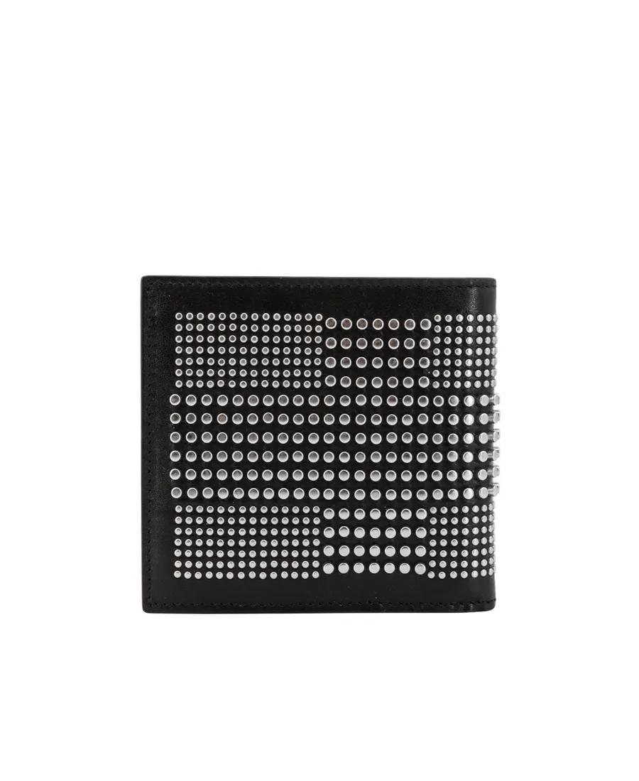 All-Over Studded Bi-Fold Wallet