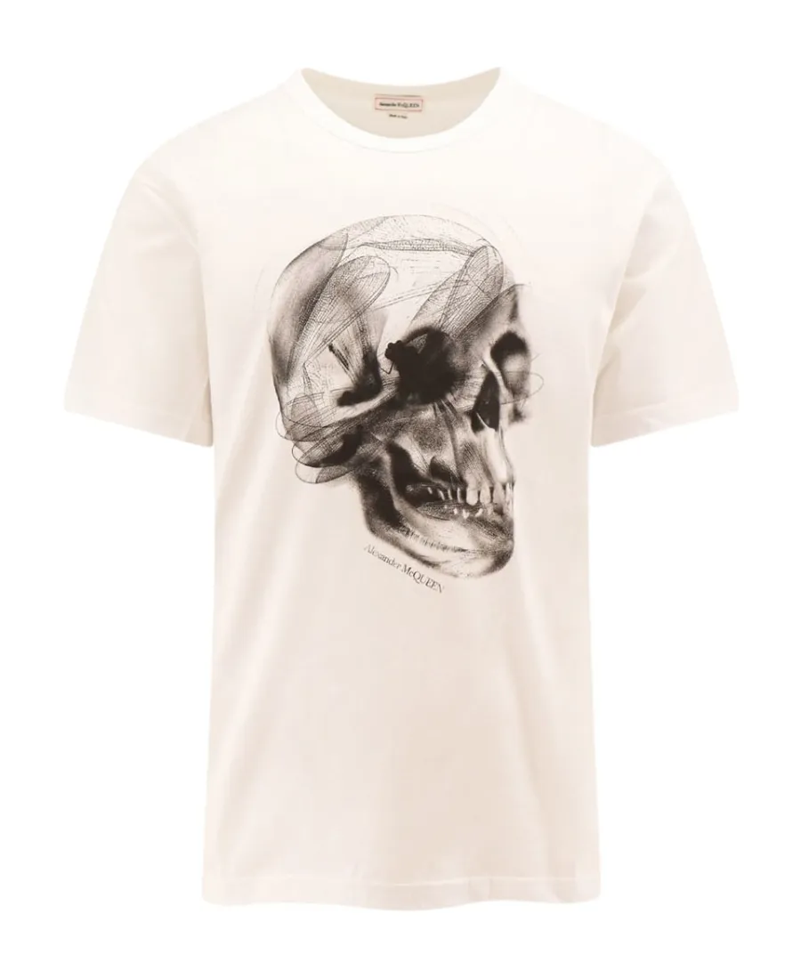 Skull Printed Crewneck T-Shirt