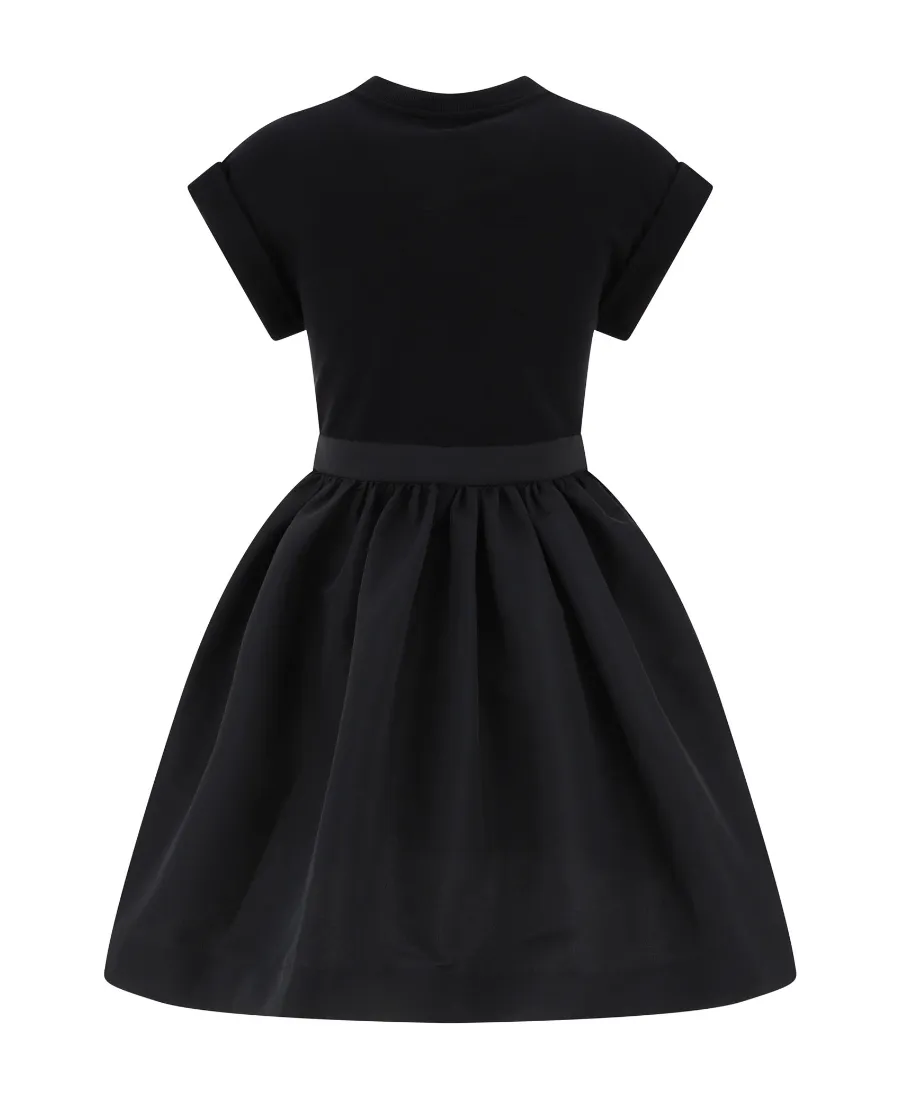 Seal-Logo Panelled Crewneck Mini Dress