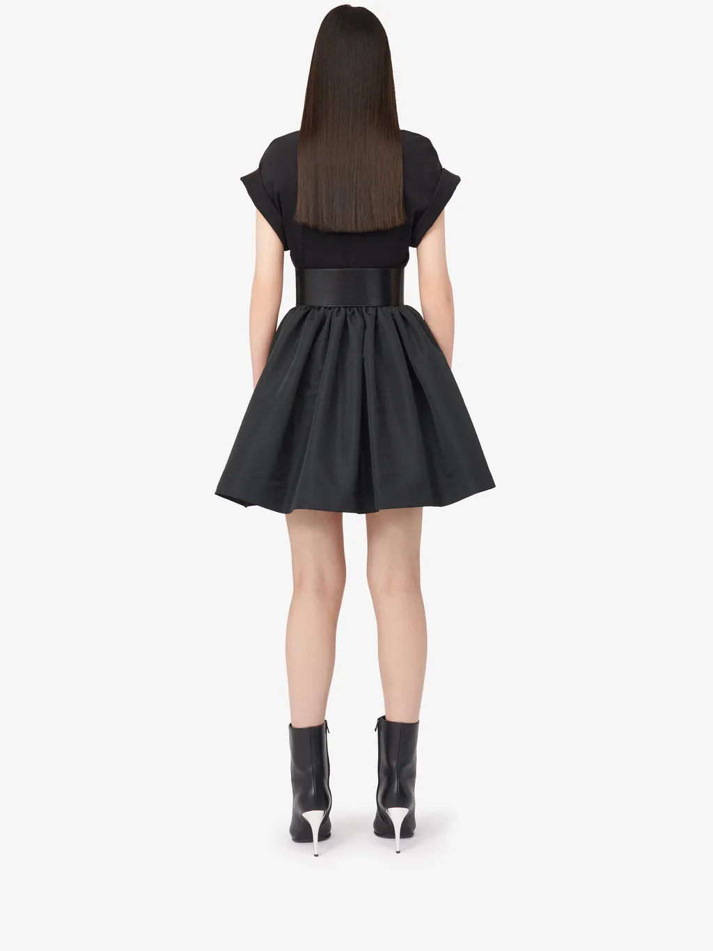 Seal-Logo Panelled Crewneck Mini Dress