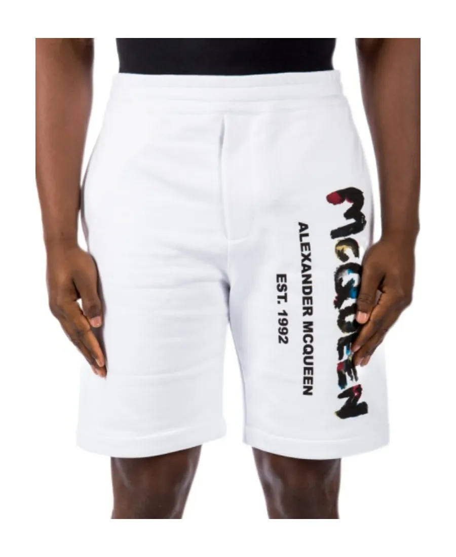 Logo Graffiti Printed Track Shorts