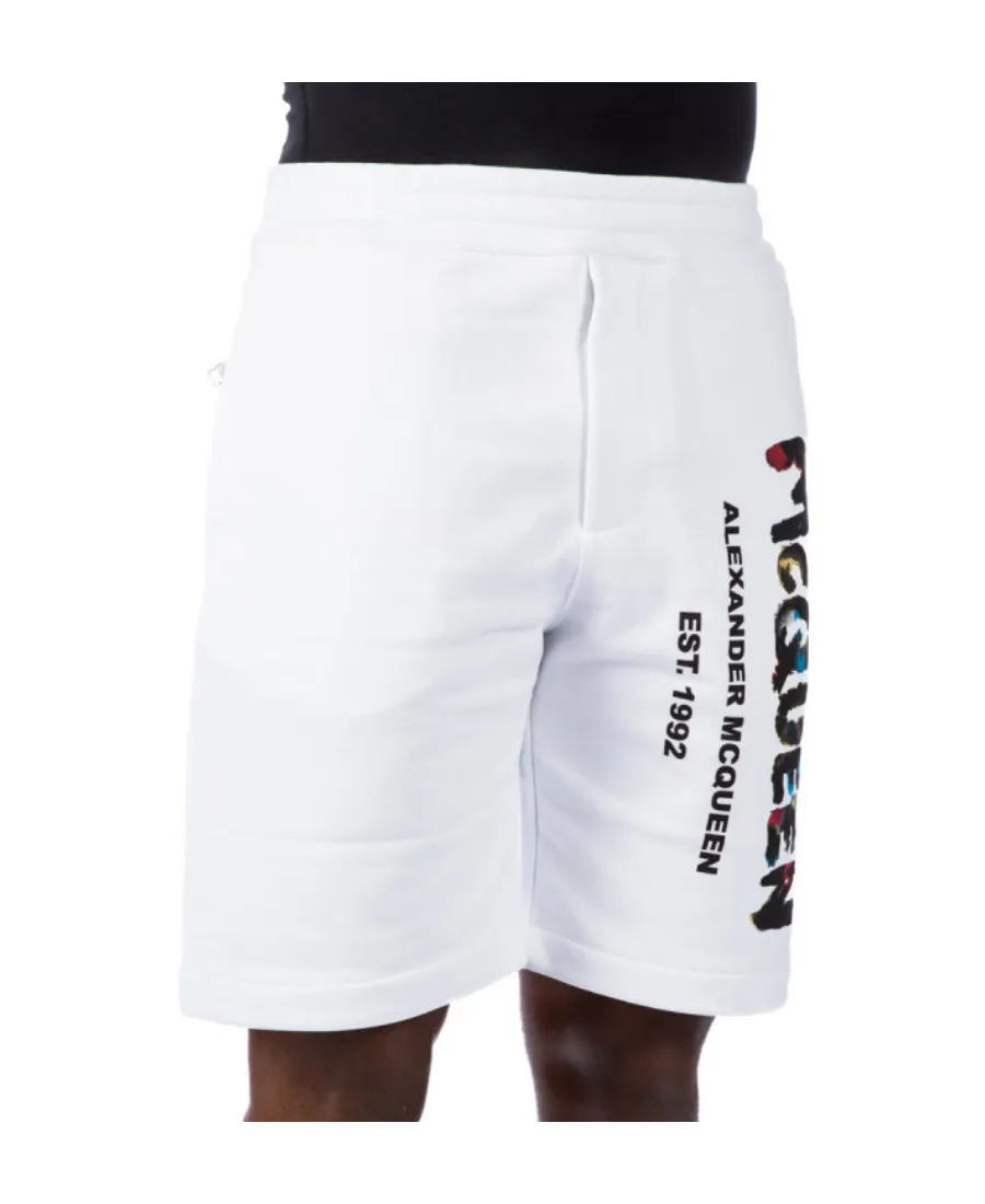 Logo Graffiti Printed Track Shorts