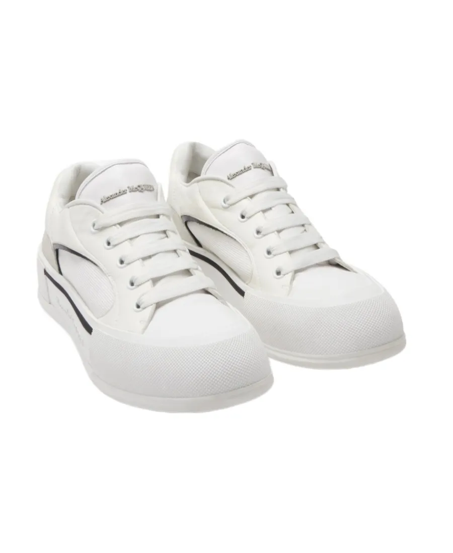 Skate Deck Plimsoll Lace-Up Sneakers