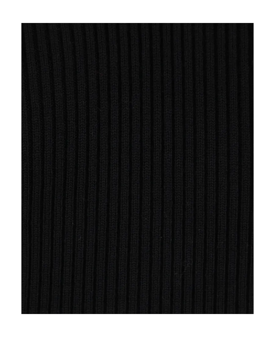 Cut-Out Detailed V-Neck Jumper