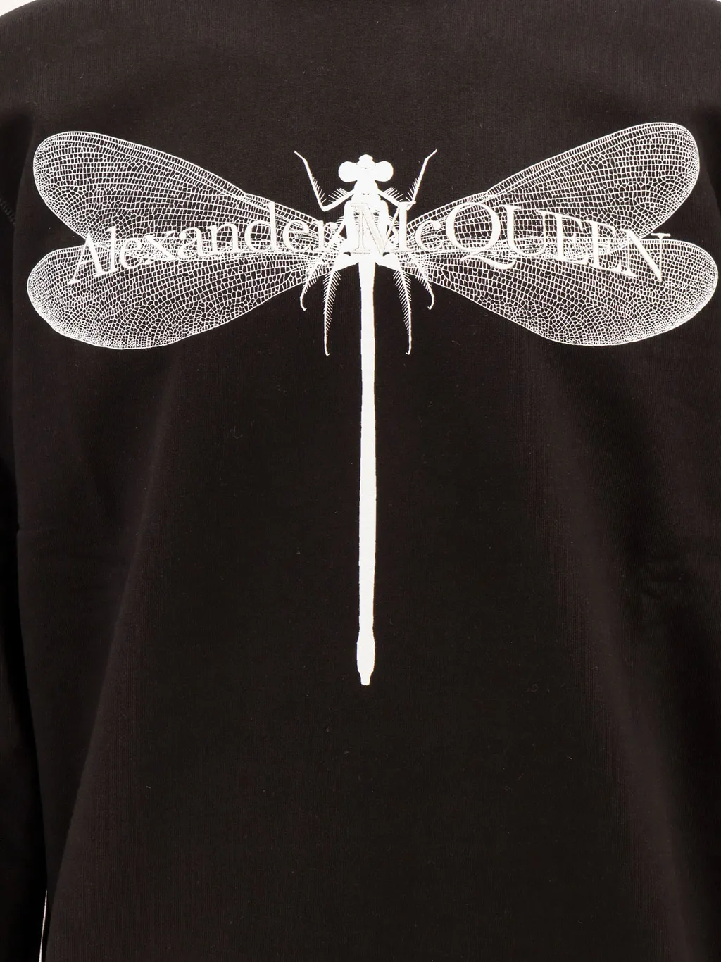 Dragonfly Printed Crewneck Sweatshirt