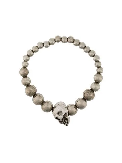 Skull Beaded Embellished Bracelet