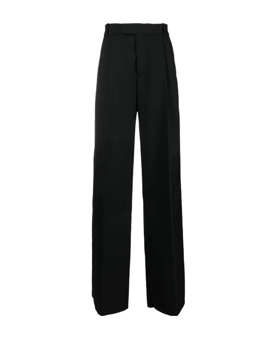Wide-Leg Tailored Trousers