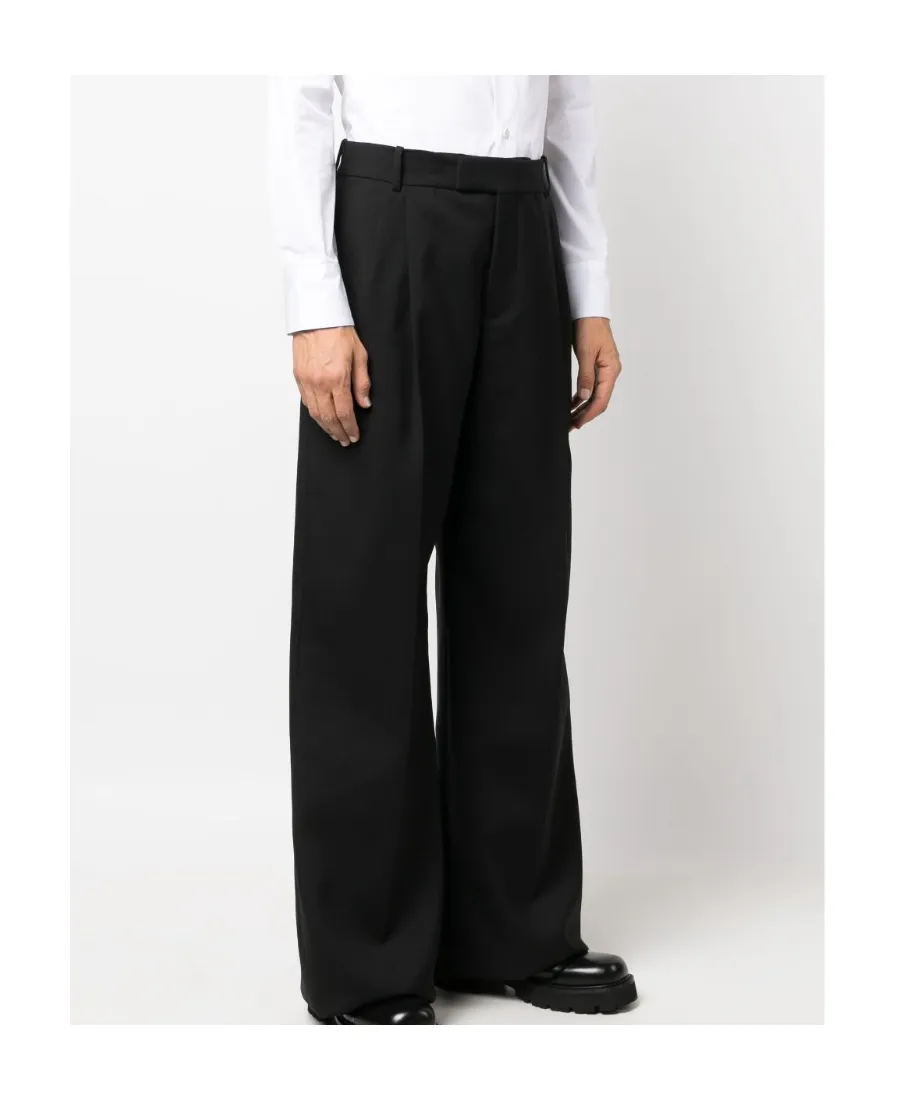 Wide-Leg Tailored Trousers