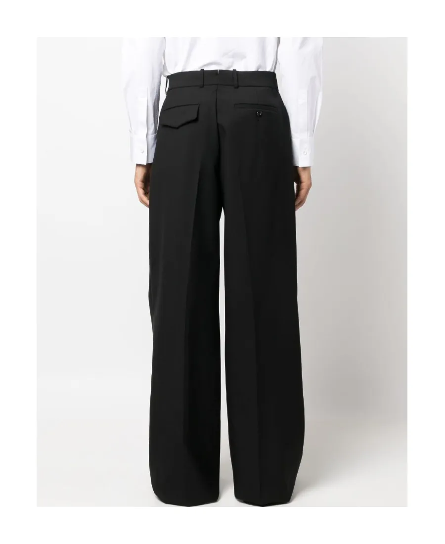 Wide-Leg Tailored Trousers