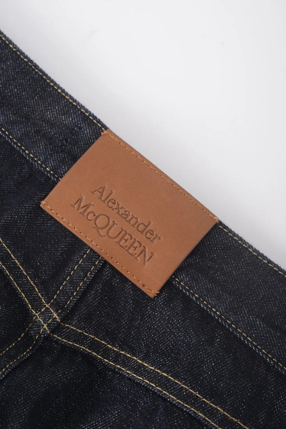 Straight-Leg Turn-Up Hem Jeans