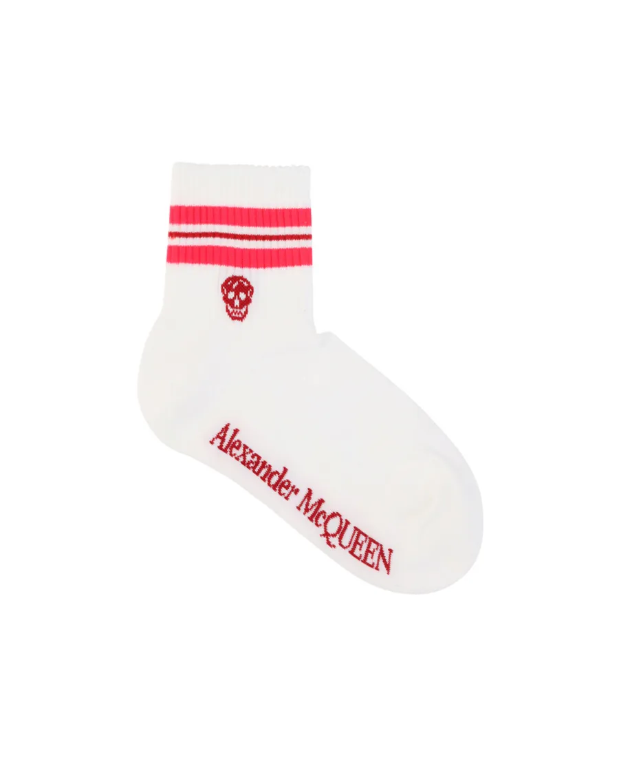 Skull Logo Intarsia Socks
