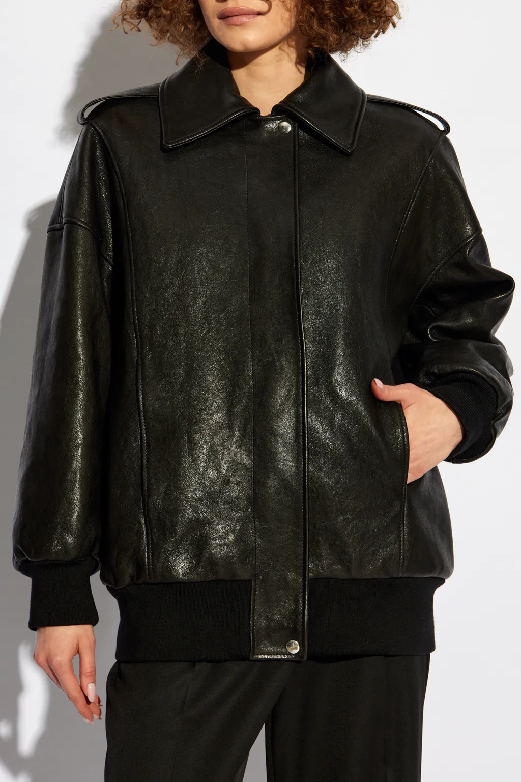 Zipped Leather Jacket