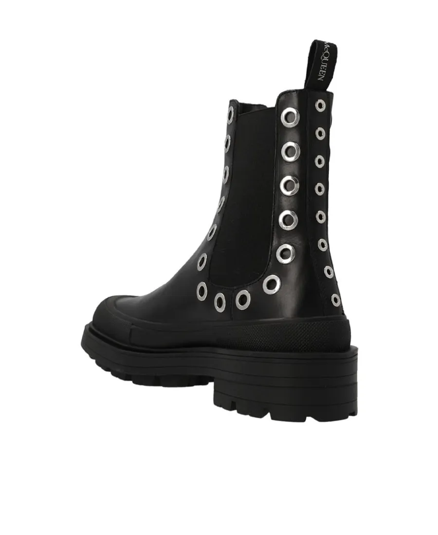 Stack Chelsea Eyelet Detailed Boots