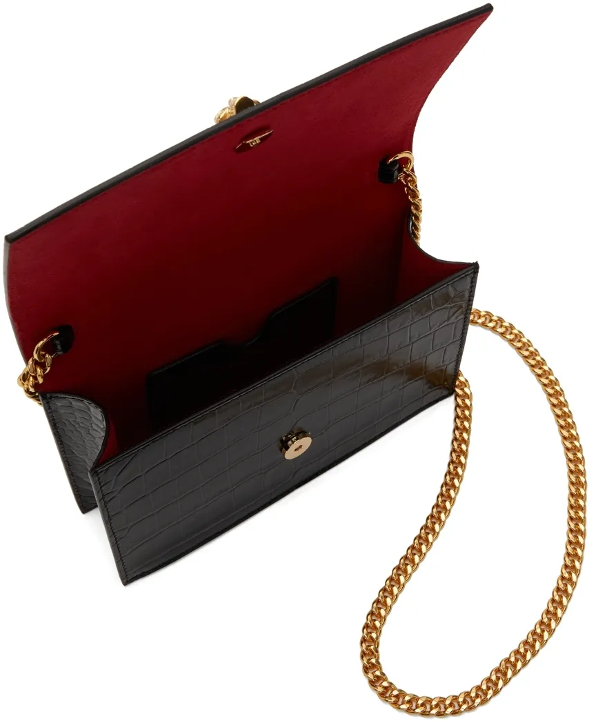 Skull Embossed Crossbody Bag