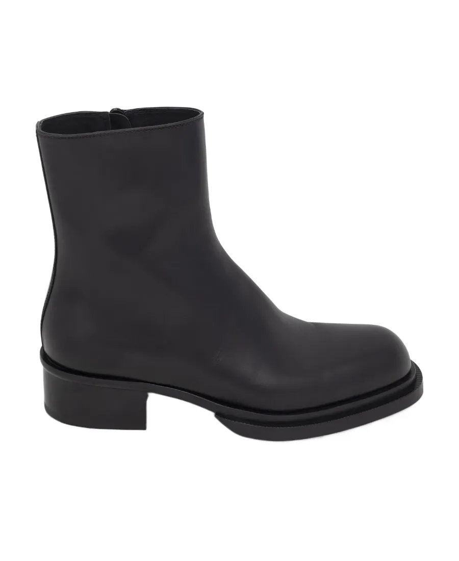 Cuban Stack Ankle Boots