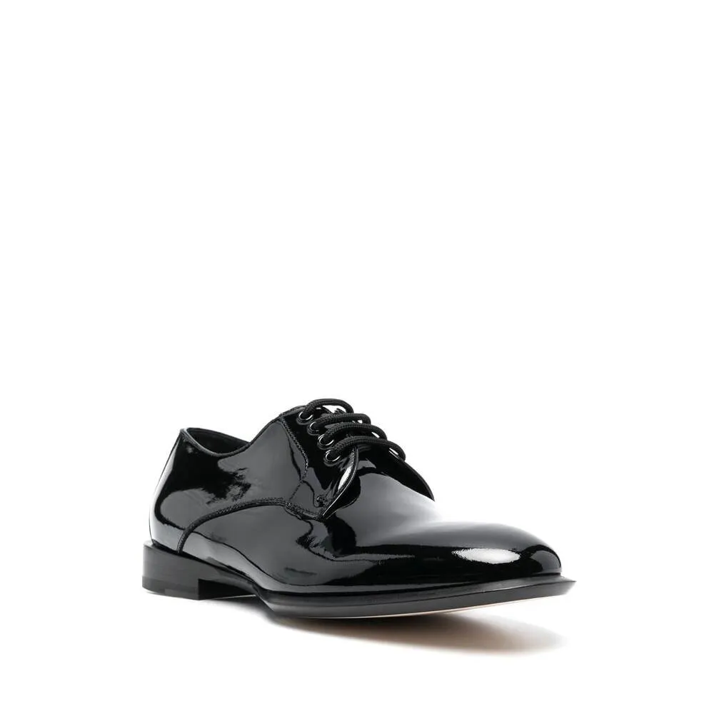 Oxford Patent Lace-Up Shoes