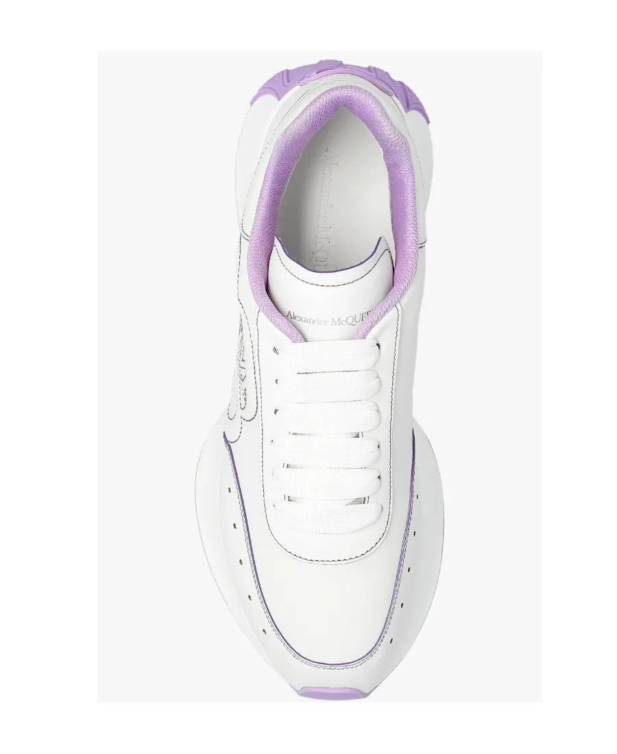 Logo Embroidered Lace-Up Sneakers