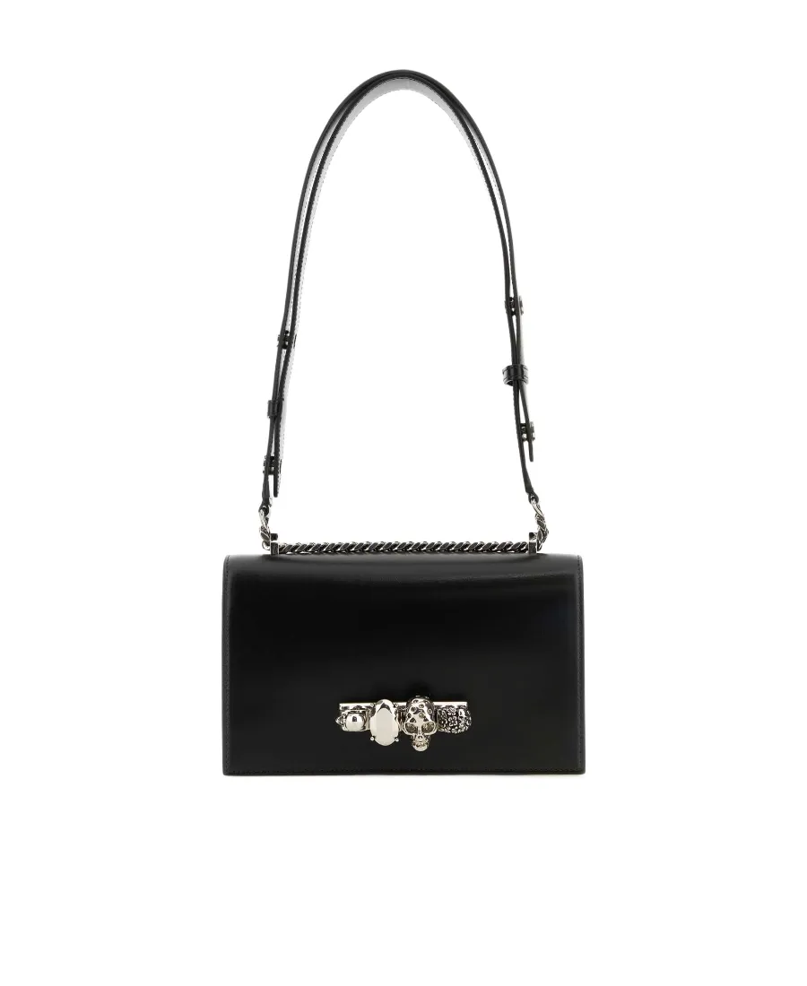 Jewelled Foldover-Top Shoulder Bag