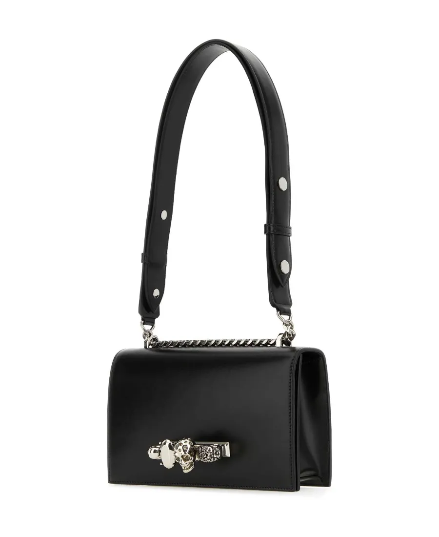 Jewelled Foldover-Top Shoulder Bag