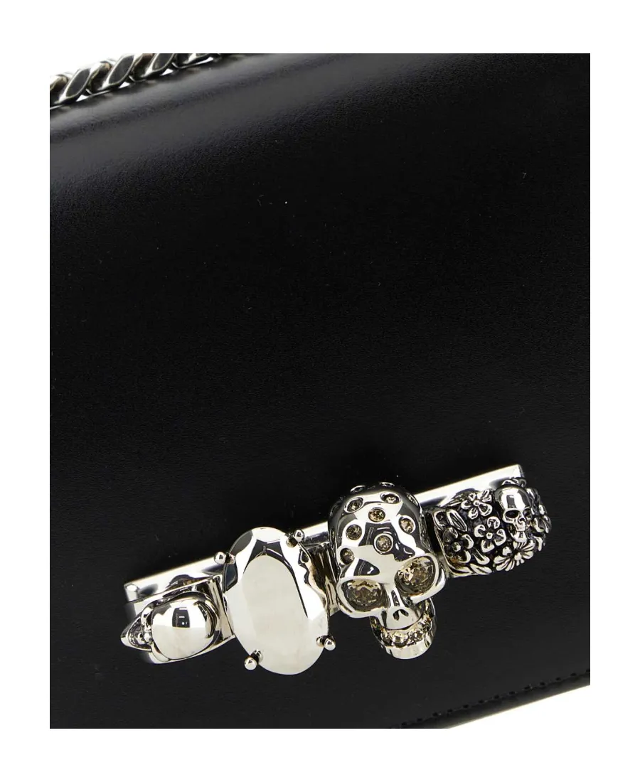 Jewelled Foldover-Top Shoulder Bag