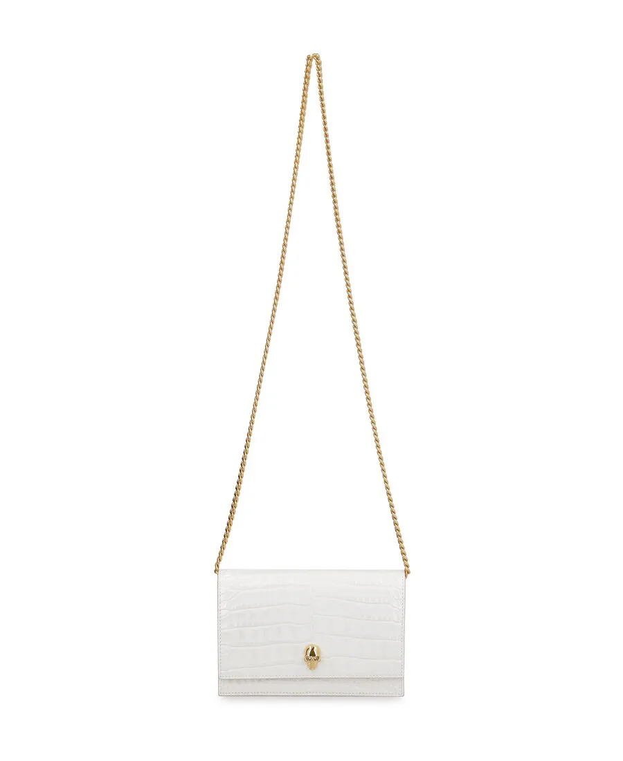 Skull Embossed Crossbody Bag