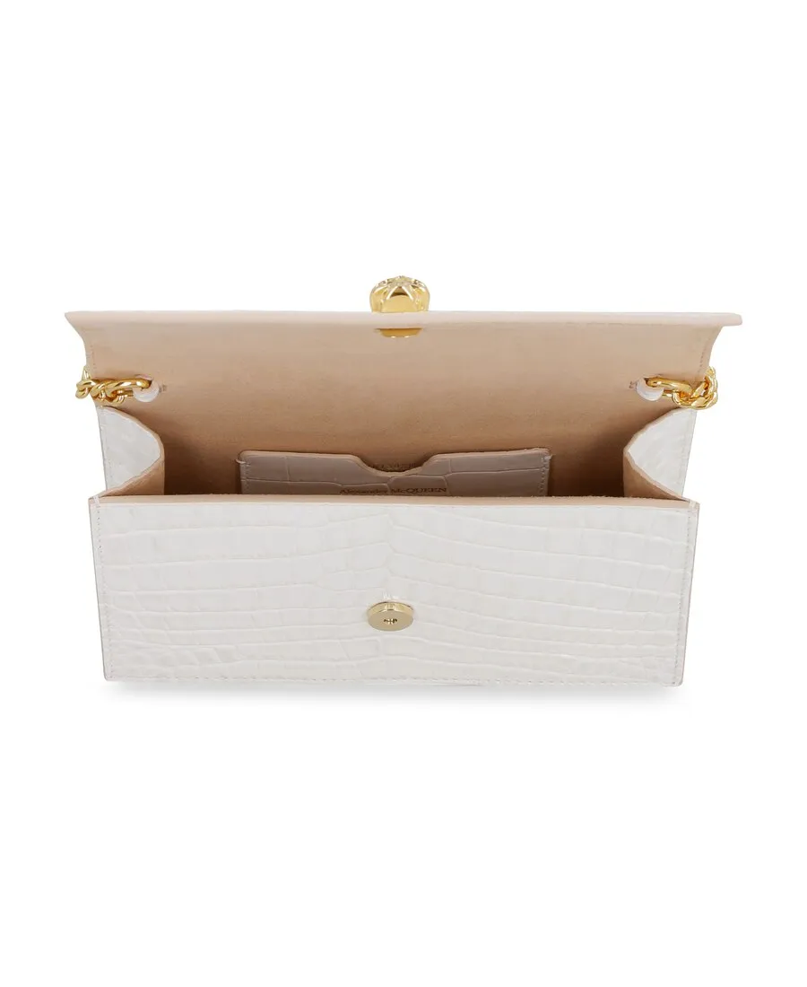 Skull Embossed Crossbody Bag