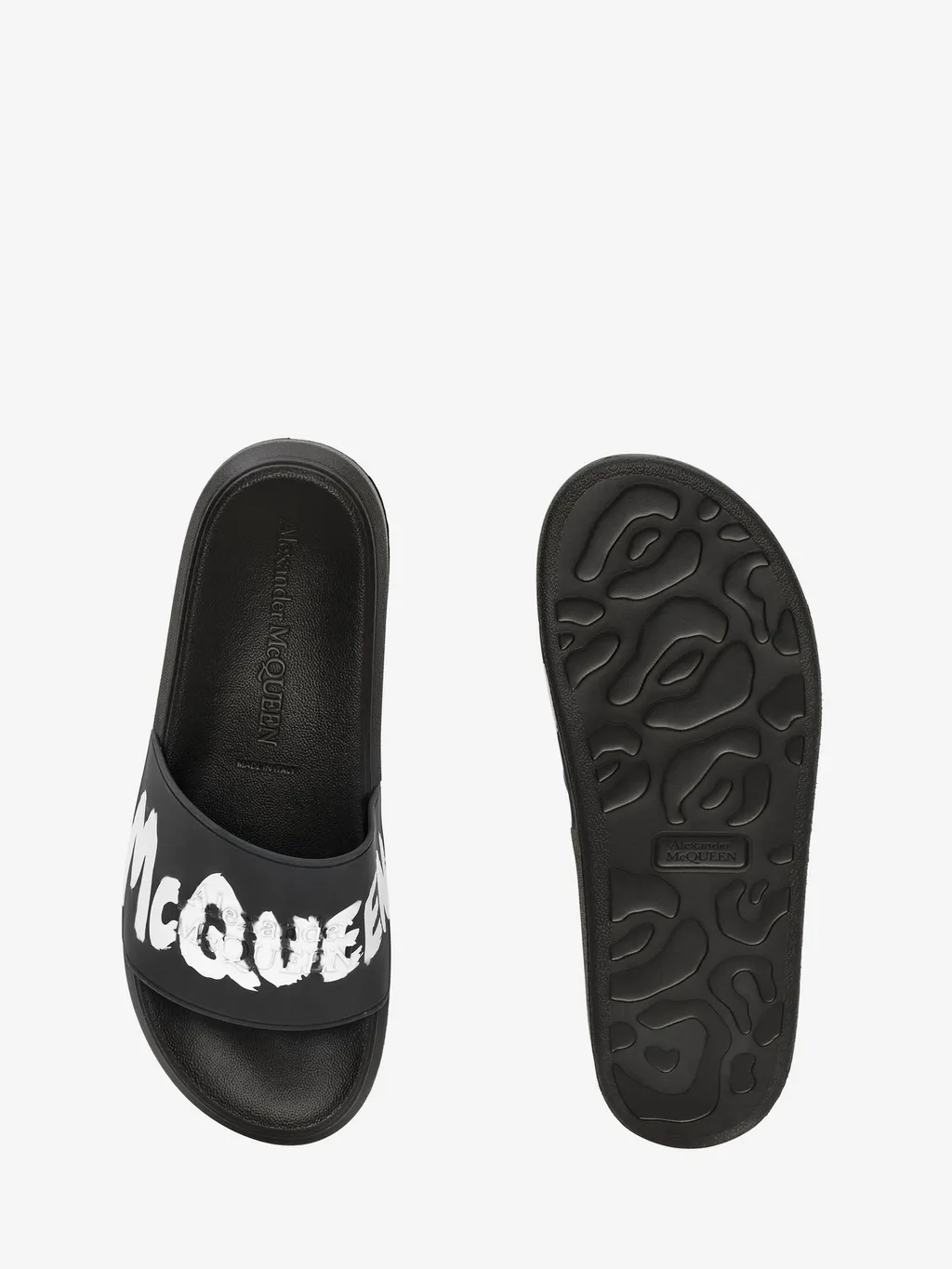 Grafitti Logo Printed Slip-On Slides