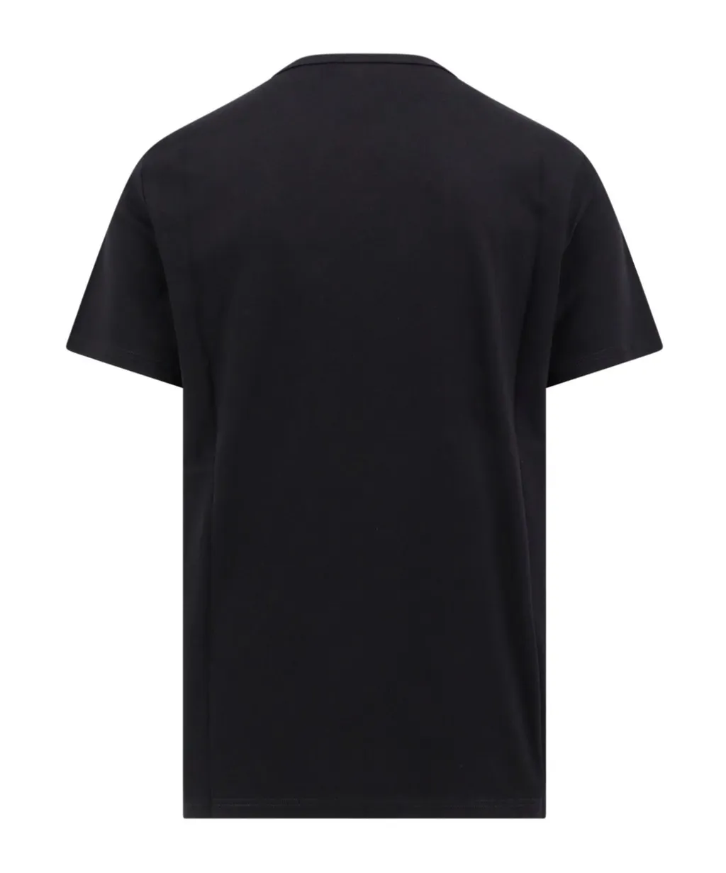 Skull Embroidered Crewneck T-Shirt