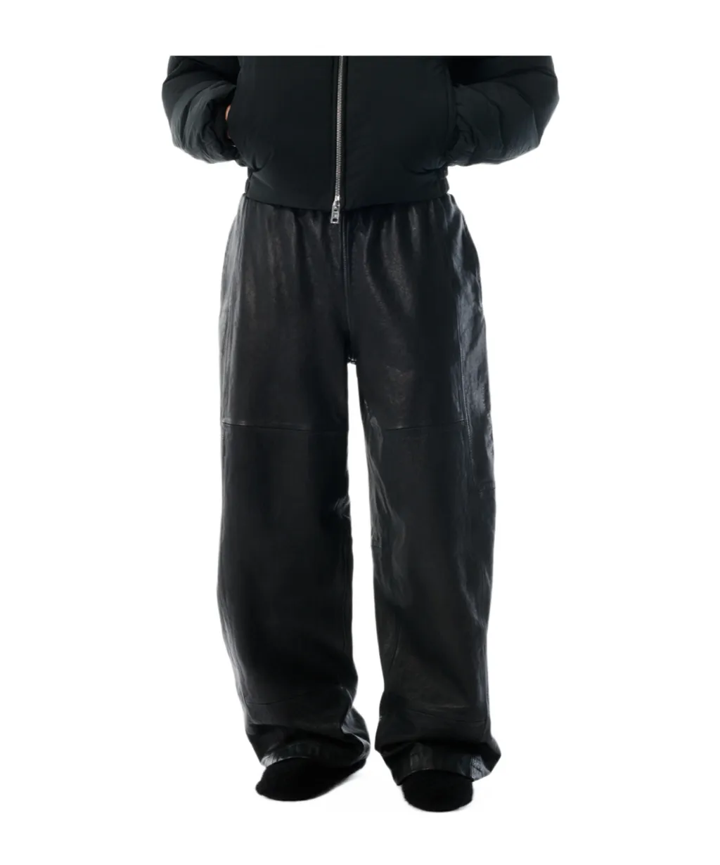 Worn Moto Leather Sweatpant