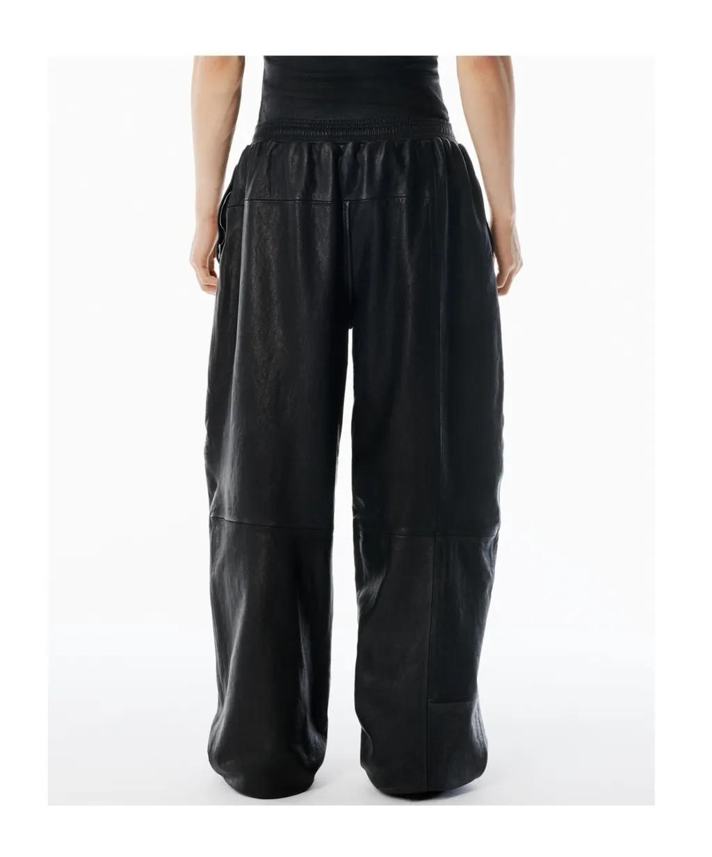 Worn Moto Leather Sweatpant