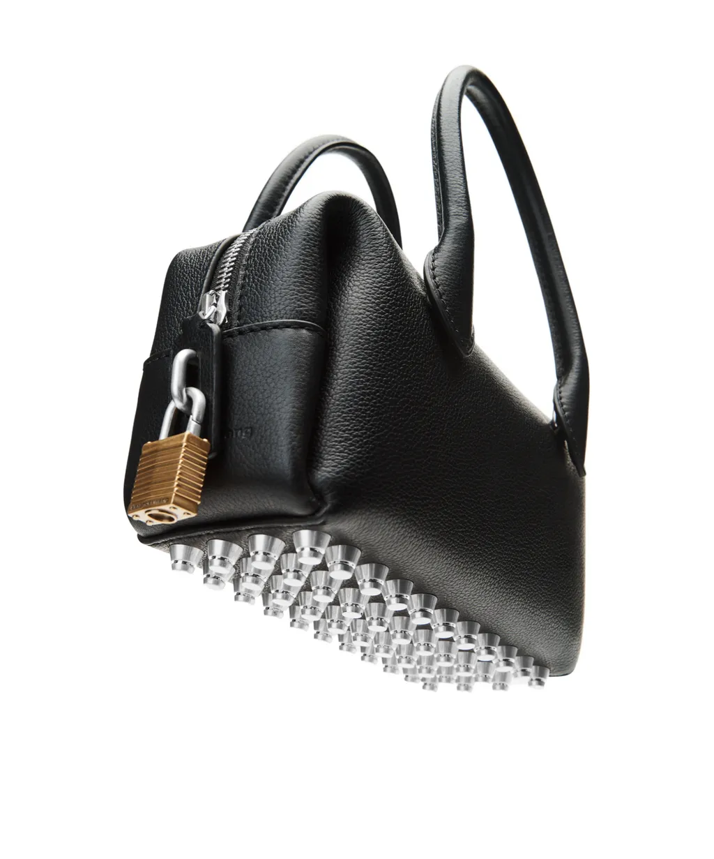 Logo Debossed Zip-Up Small Tote Bag