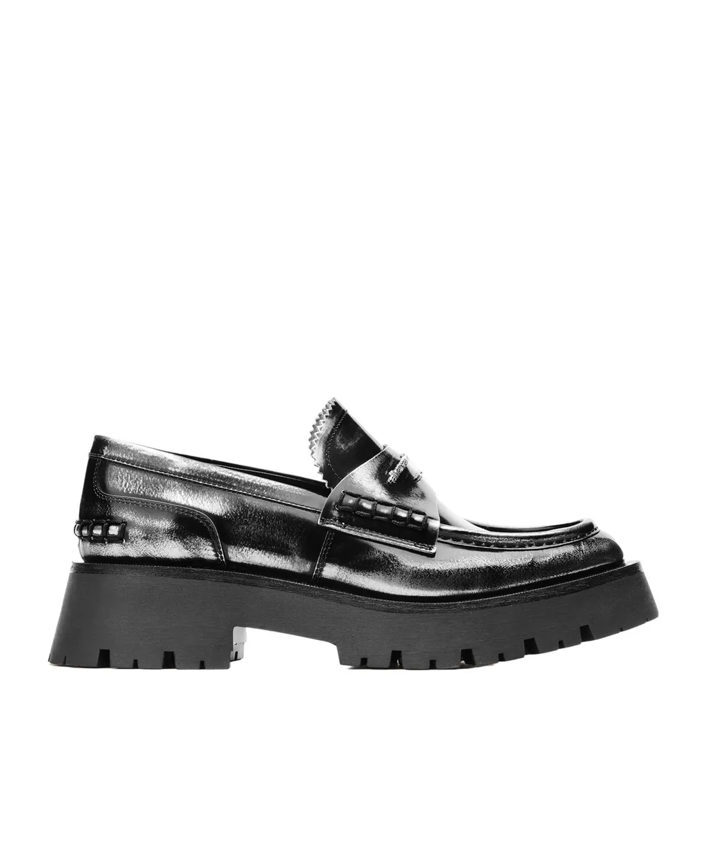 Logo-Lettering Loafers