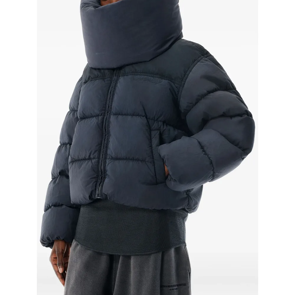 Long-Sleeved Zippered Cotton Jacket