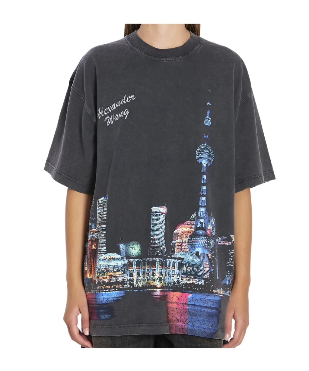 Front-Print Crew-Neck T-Shirt