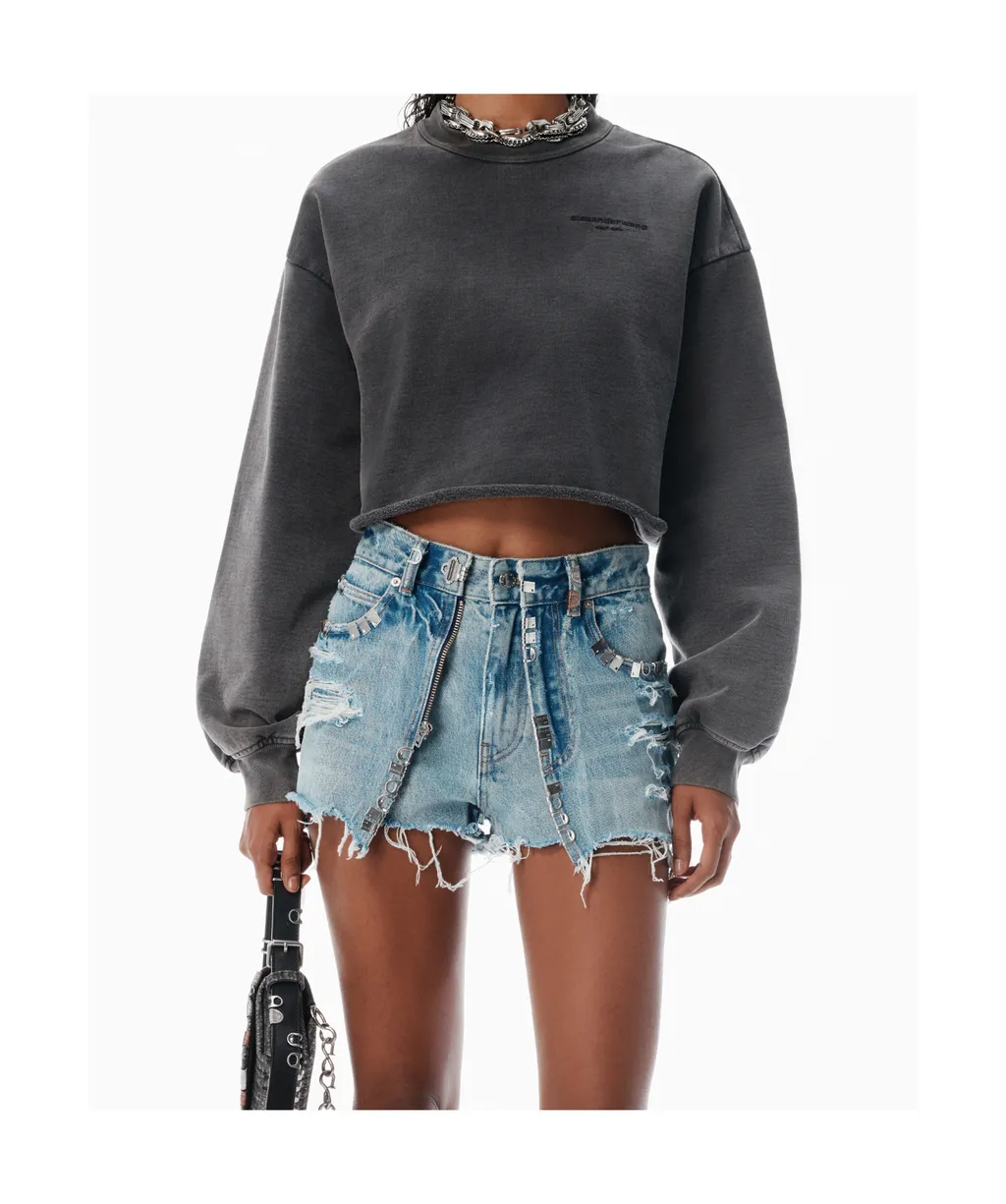 Cropped Crewneck Sweatshirt