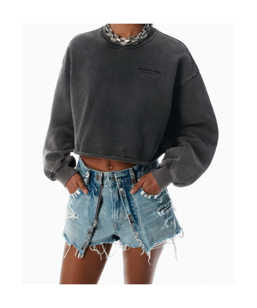 Cropped Crewneck Sweatshirt