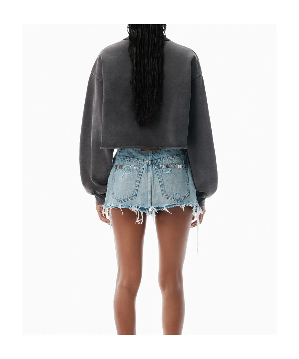 Cropped Crewneck Sweatshirt