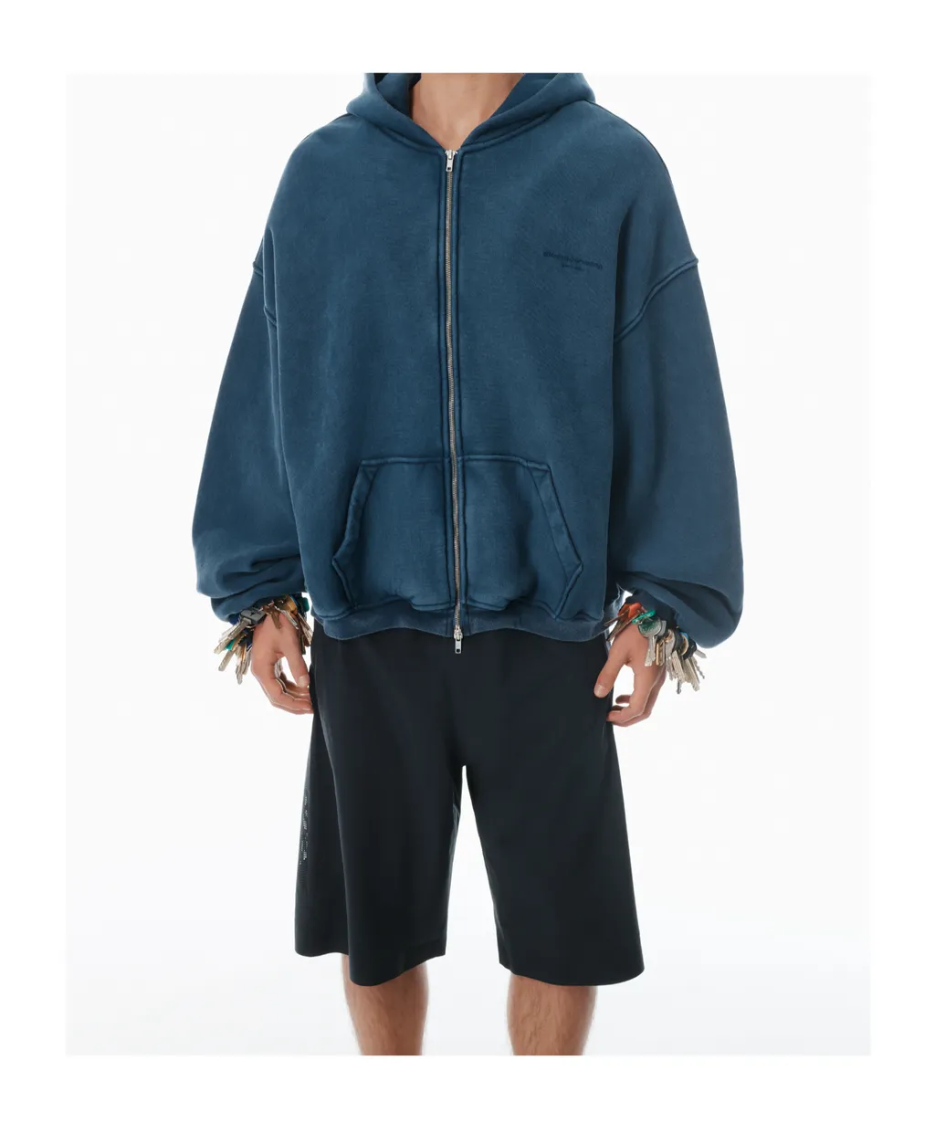 Logo-Printed Zipped Hoodie