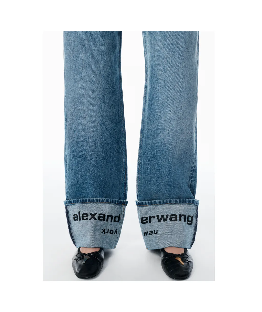 Logo-Embroidered Mid-Rise Jeans