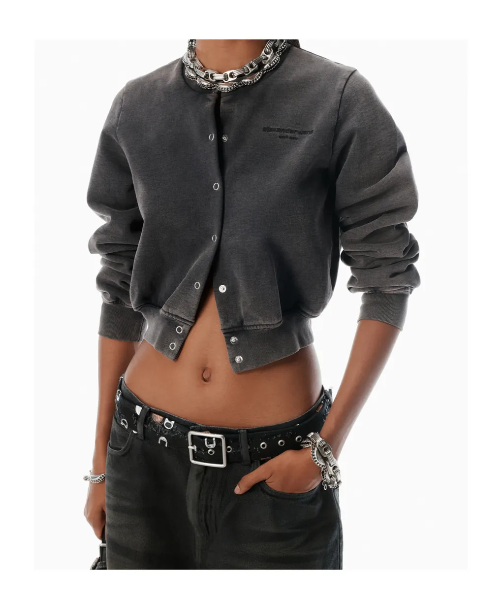 Shrunken Snap Sweatshirt