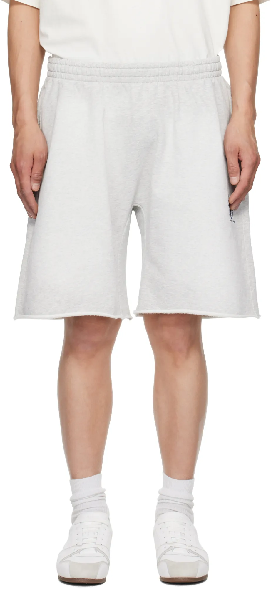 Logo Oversized Cotton Terry Track Shorts