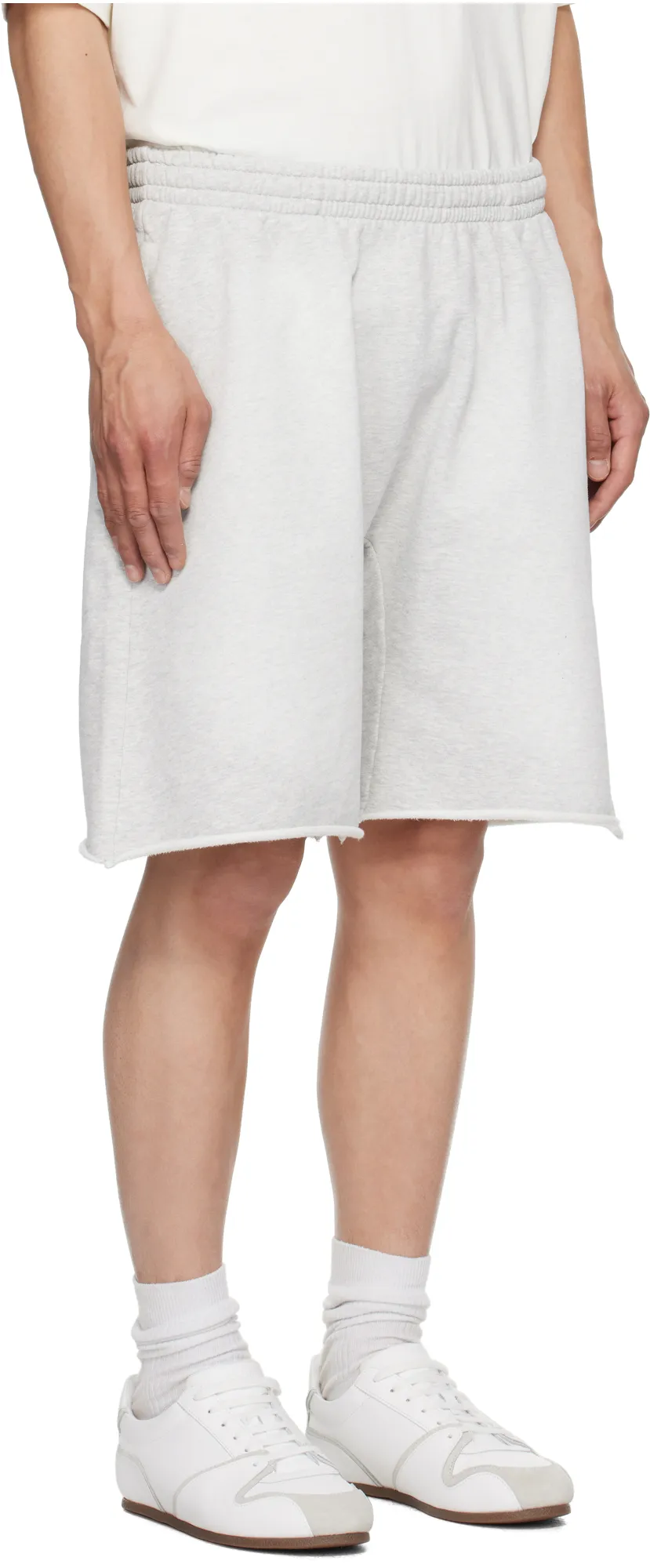Logo Oversized Cotton Terry Track Shorts