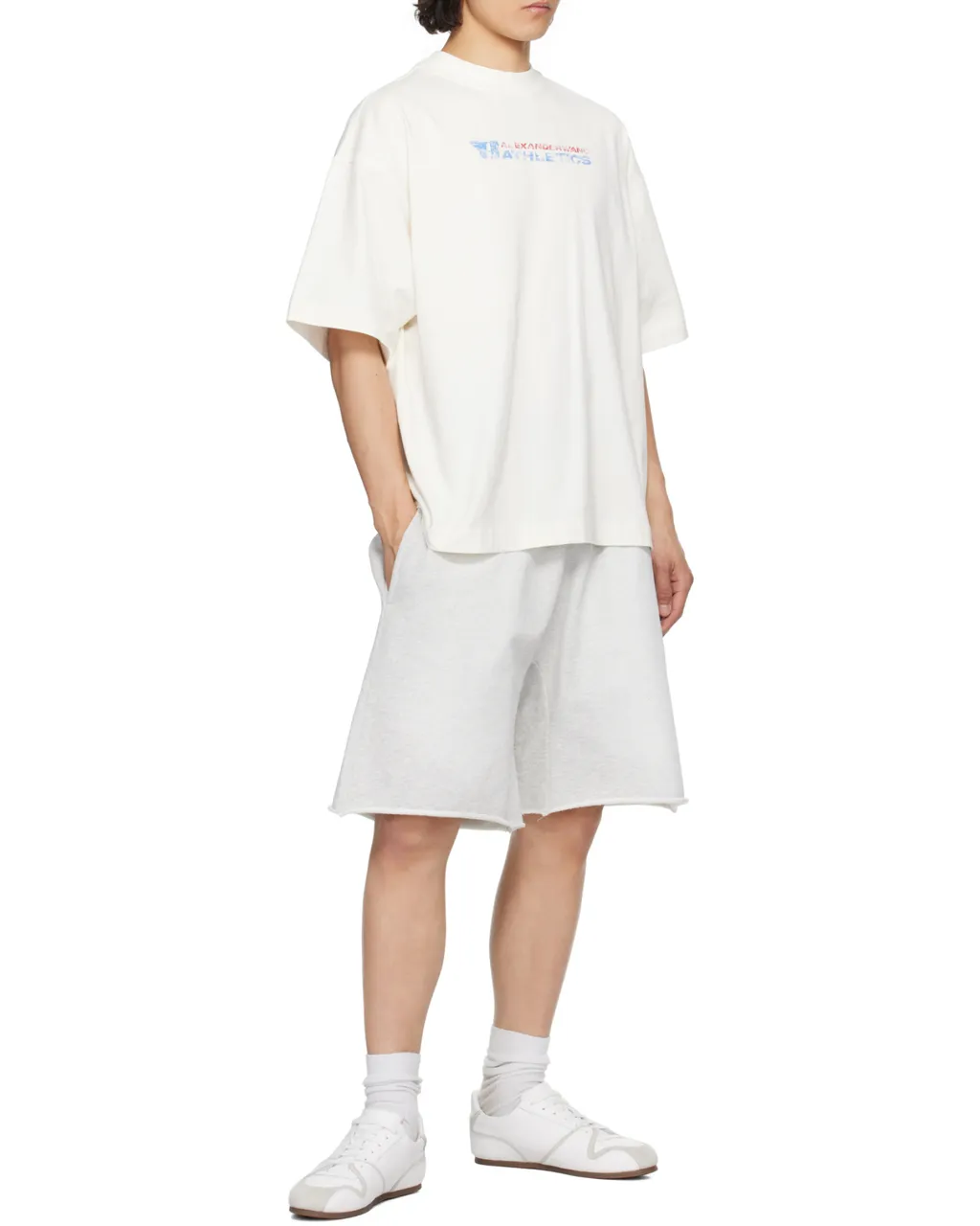 Logo Oversized Cotton Terry Track Shorts