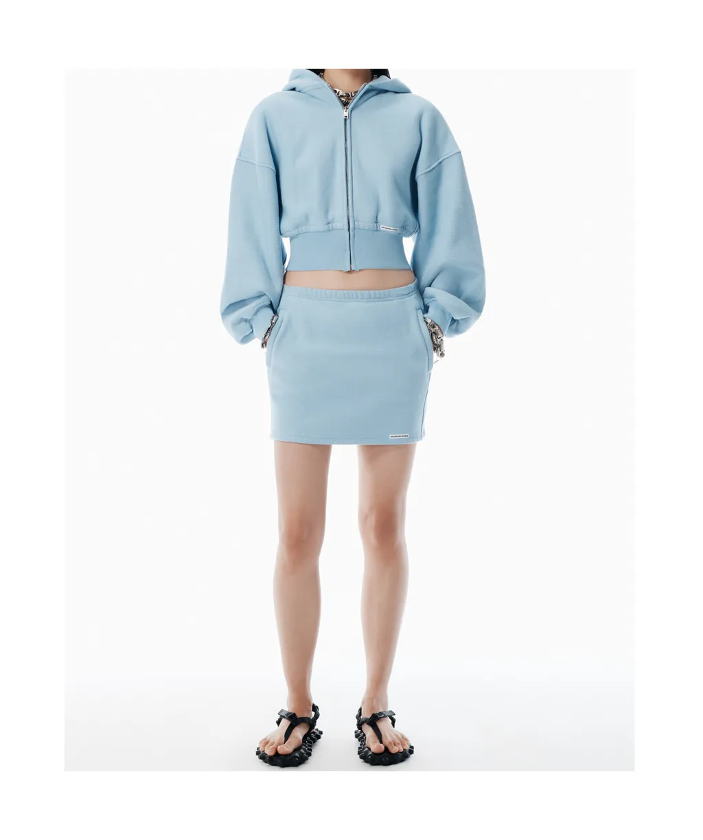 Zip-Up Cropped Hoodie