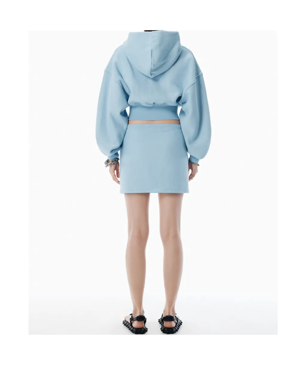 Zip-Up Cropped Hoodie