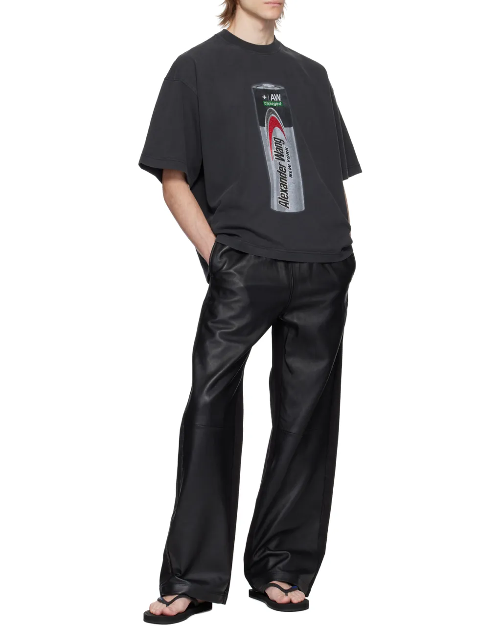 Battery Logo-Print Graphic T-Shirt