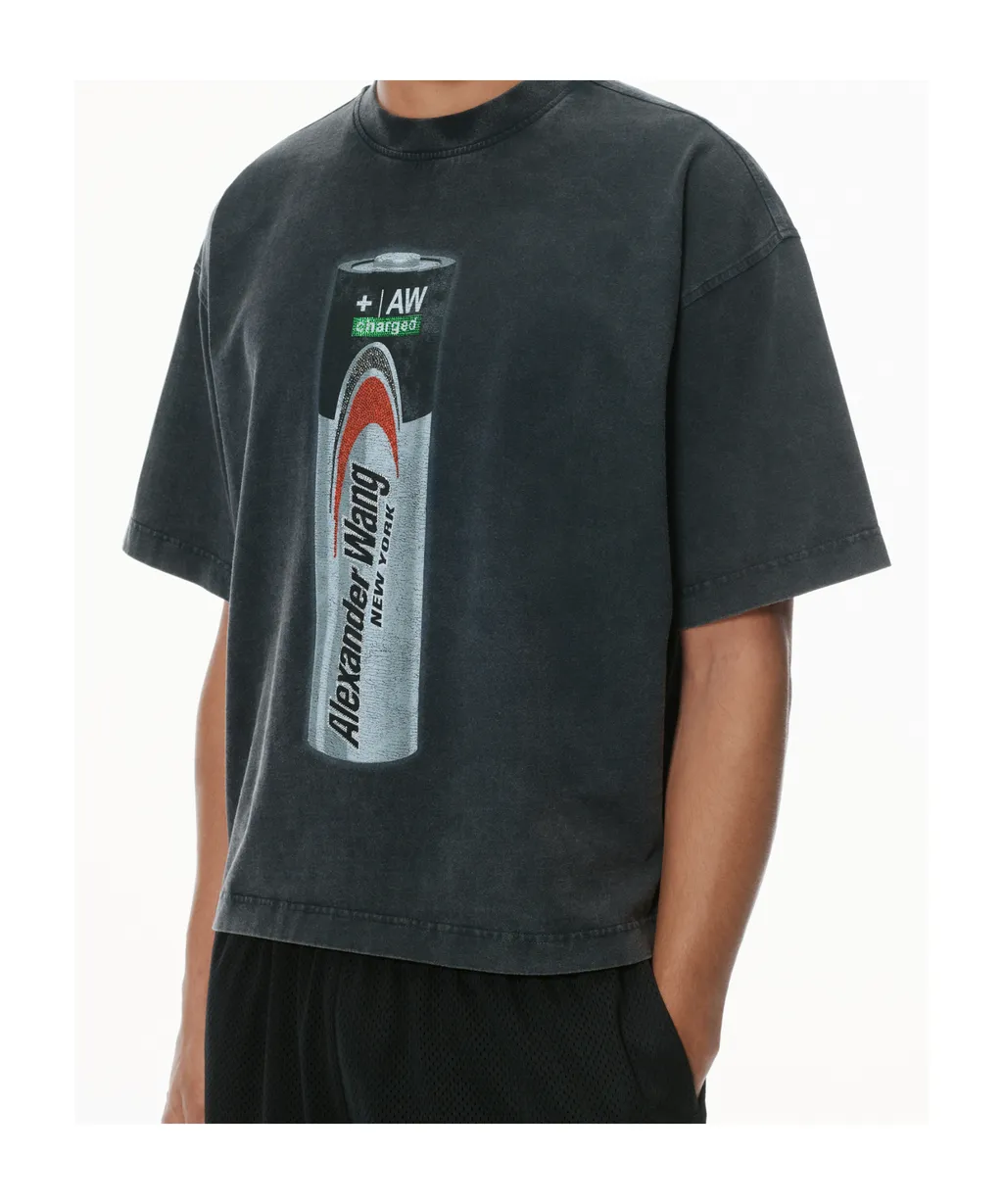 Battery Logo-Print Graphic T-Shirt