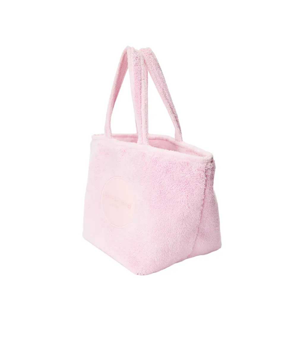 Large Fur Punch Tote Bag