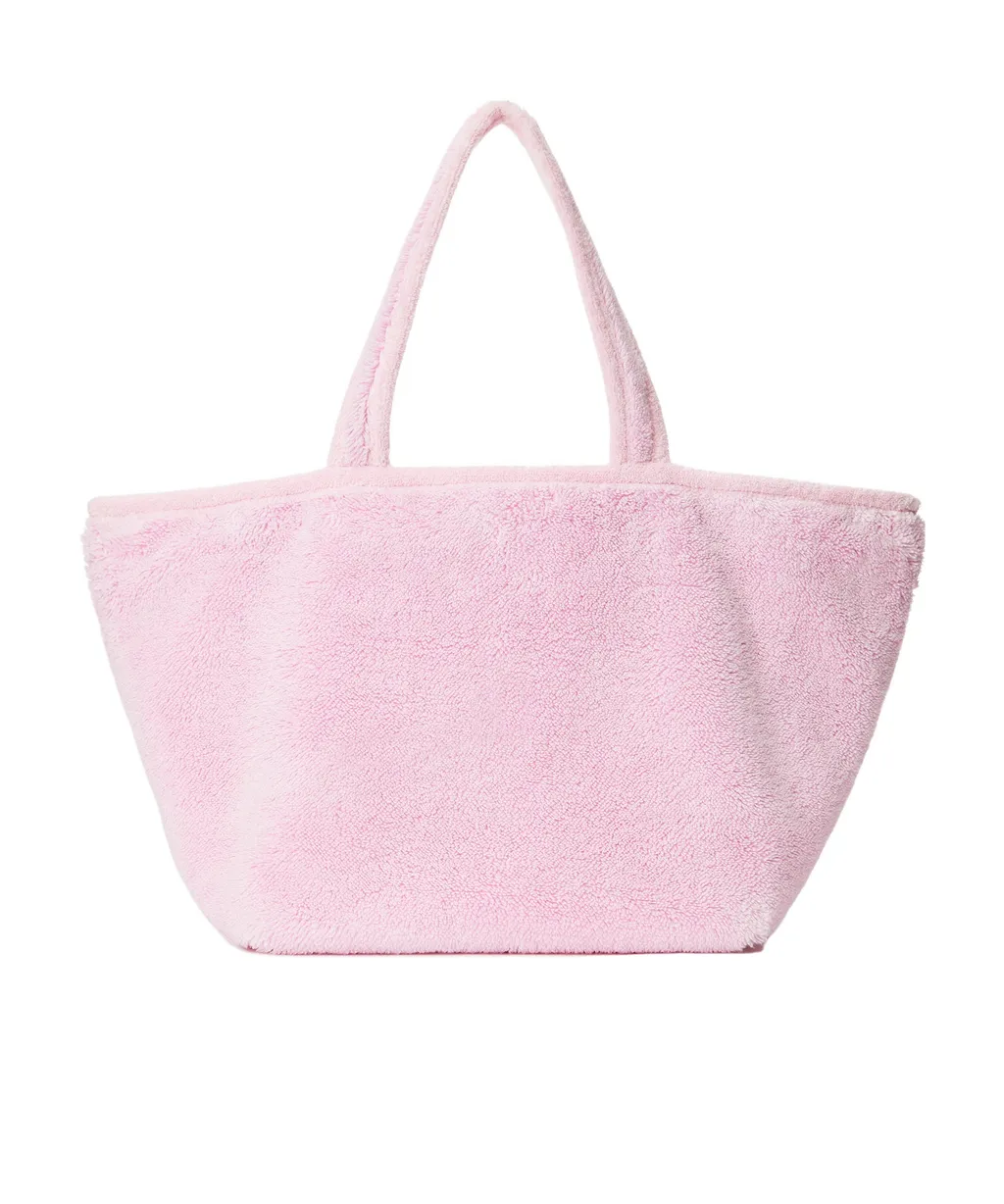 Large Fur Punch Tote Bag